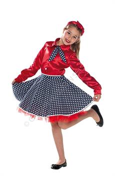COSTUME ANNI '50 BAMBINA 9/10 ANNI