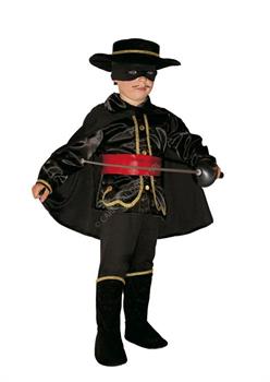 COSTUME CAVALIERE NERO 1/2 ANNI