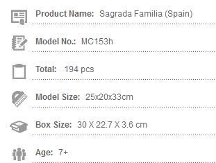 PUZZLE 3D SAGRADA FAMILIA