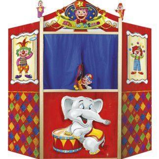 TEATRO MARIONETTE IN LEGNO 125 X 61,5 CM