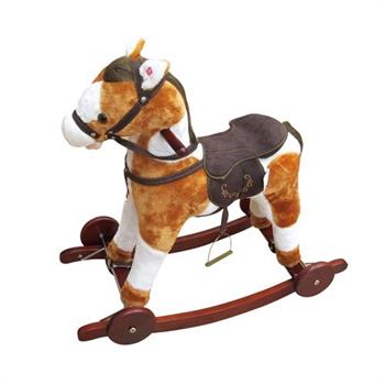 CAVALLO A DONDOLO SONORO CON RUOTE