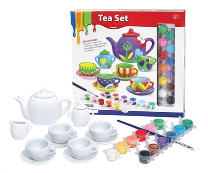 SET TE' IN PORCELLANA DA COLORARE