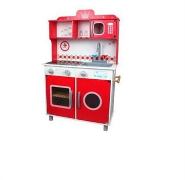 CUCINA ROSSA IN LEGNO