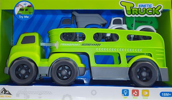 KINETIC TRUCK BISARCA CON 2 MEZZI VERDE