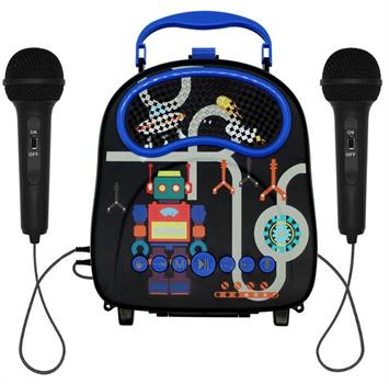 KARAOKE CON 2 MICROFONI ROBOT