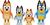 BLUEY NUOVO SET 4 PERSONAGGI ASSORTITI