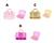 GIRABRILLA PUFFER MAKE UP SET ASSORTITI