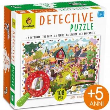 108 PZ DETECTIVE PUZZLE LA FATTORIA