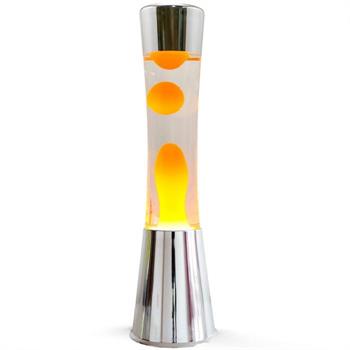LAMPADA LAVA BIANCO MAGMA ARANCIONE