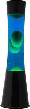 LAMPADA LAVA BLU/VERDE BASE NERA