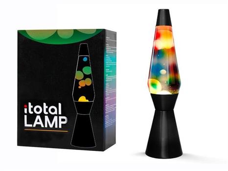 LAMPADA LAVA RAINBOW TRASPARENTE
