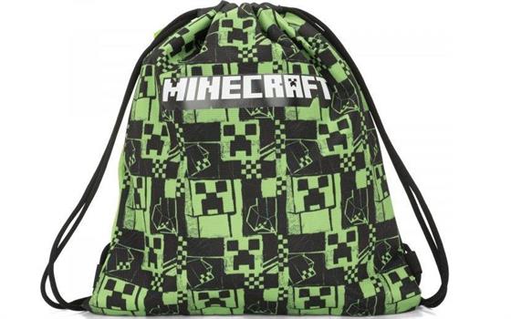 SACCA CON TASCA GREEN MINECRAFT