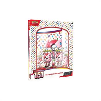 POKEMON 151 COLLEZIONE CON RACCOGLITORE