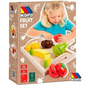 SET FRUTTA DA TAGLIARE IN LEGNO 9 PZ