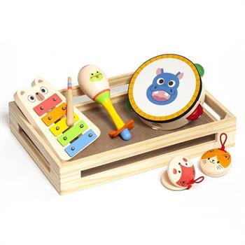 SET MUSICALE IN LEGNO 6 PZ