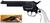 PISTOLA COWBOY NERA 12 COLPI