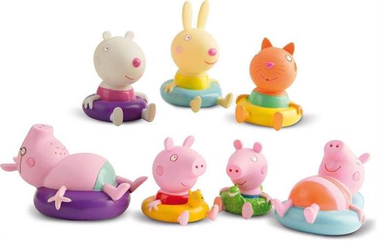 PEPPA PIG 2 PERSONAGGI PER BAGNETTO
