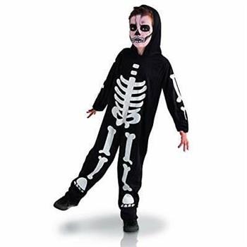 COSTUME SCHELETRO FOSFORESCENTE 5-7 ANNI