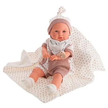 NEONATO LOLO CON COPERTA E OCCHI MOBILI