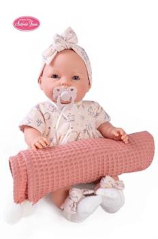 BAMBOLA CON COPERTA PRIMAVERILE