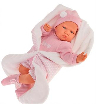 BAMBOLA BERTA CON COPERTA CM 52