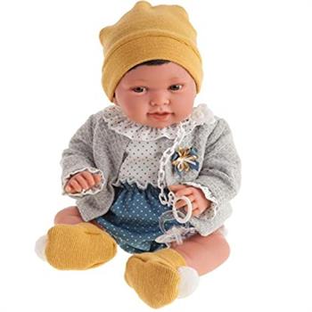 NEONATO PIPO CON GOLFINO GRIGIO CM 40