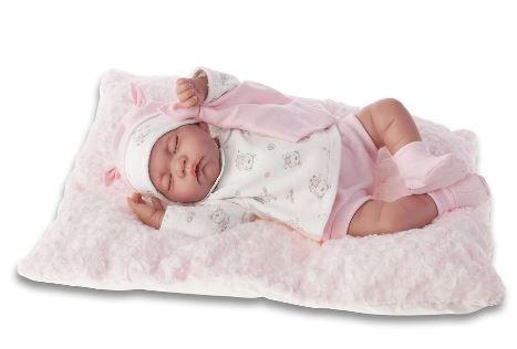 BAMBOLA NEONATA LUNA CON PIGIAMA CM 40