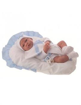 BAMBOLA NEONATO AZZ C/CUSCINO CM 40
