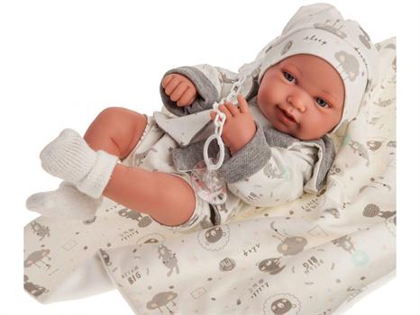NEONATA PIPA CON GIACCHINA E COPERTA