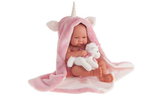 NEONATA C/ACCAPPATOIO E UNICORNO CM 42