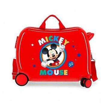 VALIGIA CAVALCABILE ROSSA CIRCLE MICKEY