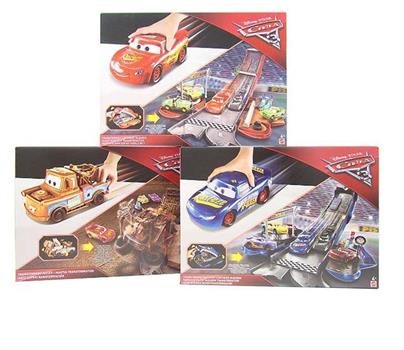 CARS 3 PLAYSET TRASFORMABILI 2 IN 1 ASS