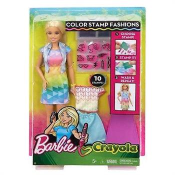 BARBIE CRAYOLA COLOR STAMP FASHION