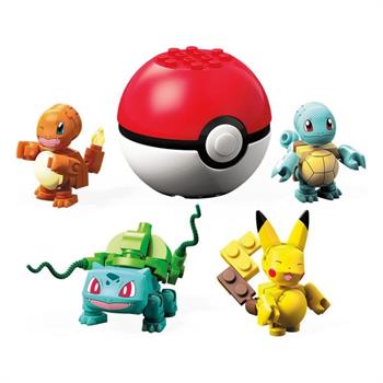 MEGA POKEMON 4 PERSONAGGI + SFERA