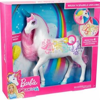 BARBIE UNICORNO PETTINA E BRILLA