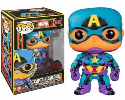 FUNKO POP CAPTAIN AMERICA BLACK LIGHT