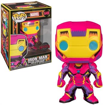 FUNKO POP IRON MAN BLACK LIGHT EDITION