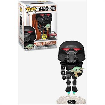 FUNKO POP DARK TROOPER CON GROGU