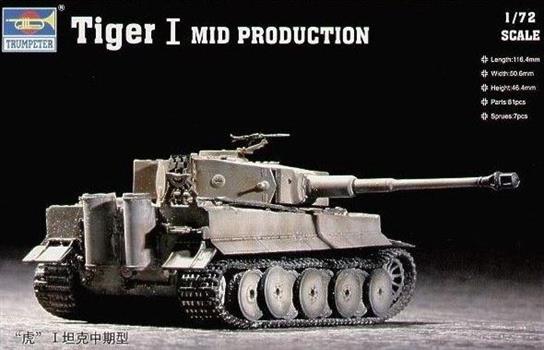 CARRO ARMATO TIGER I MID KIT 1/72