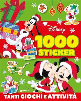 LIBRO 1000 STICKERS DI NATALE DISNEY
