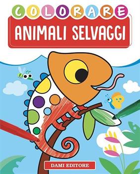 LIBRO COLORARE ANIMALI SELVAGGI