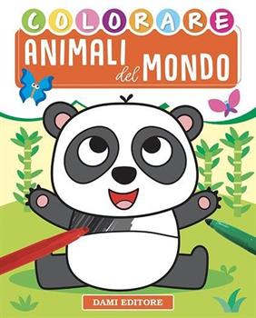 LIBRO COLORARE ANIMALI DEL MONDO
