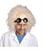 PARRUCCA SCIENZIATO CON OCCHIALI