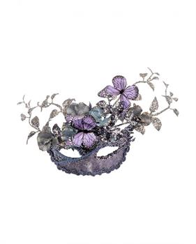 MASCHERA DECORATA IN LILLA
