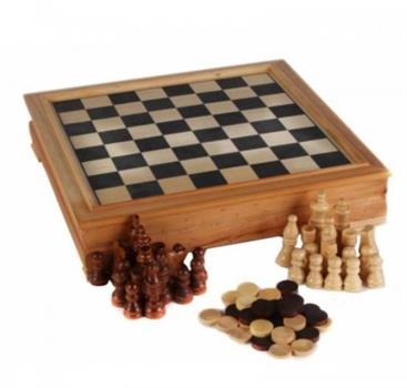 SCACCHIERA 3IN1 DAMA SCACCHI BACKGAMMON