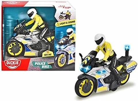 MOTO POLIZIA CON PERSONAGGIO LUCI E SUONI