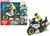 MOTO POLIZIA CON PERSONAGGIO LUCI E SUONI