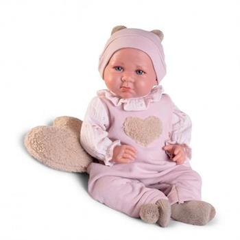 BAMBOLA NEONATA CON TUTINA CUORE CM 42