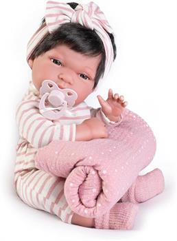 BAMBOLA NEONATA CON COPERTA CM 33