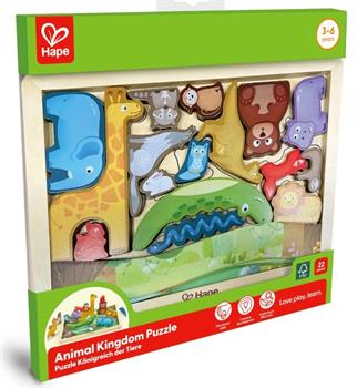 PUZZLE LEGNO REGNO ANIMALE